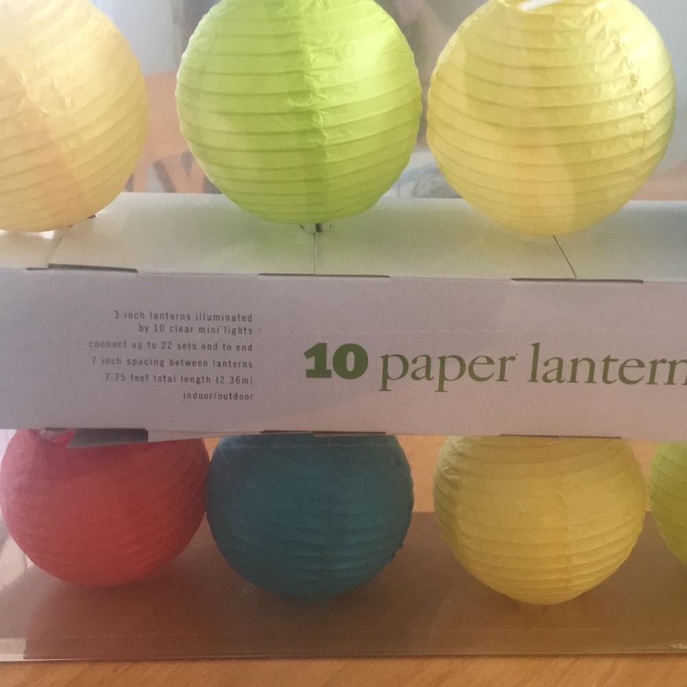 Paper lantern lights